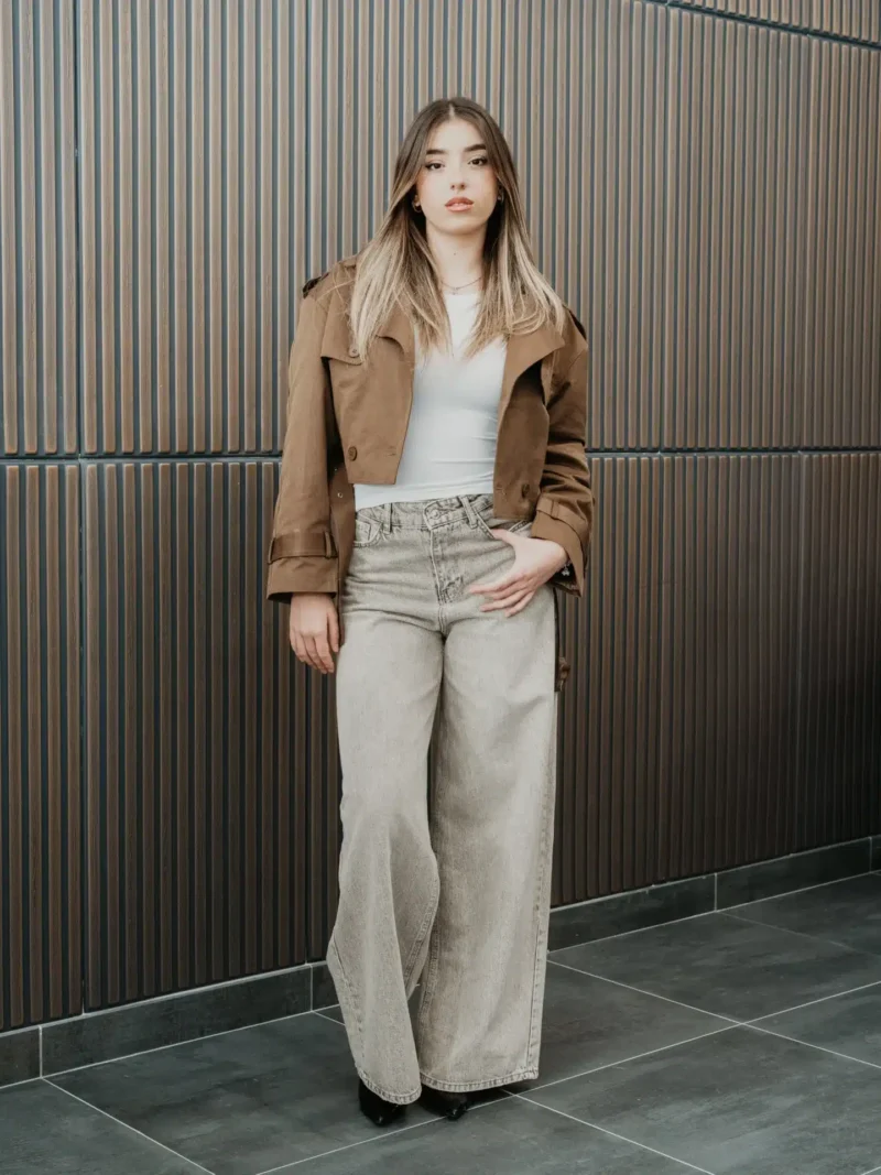 Jeans Denim Beige Lumina