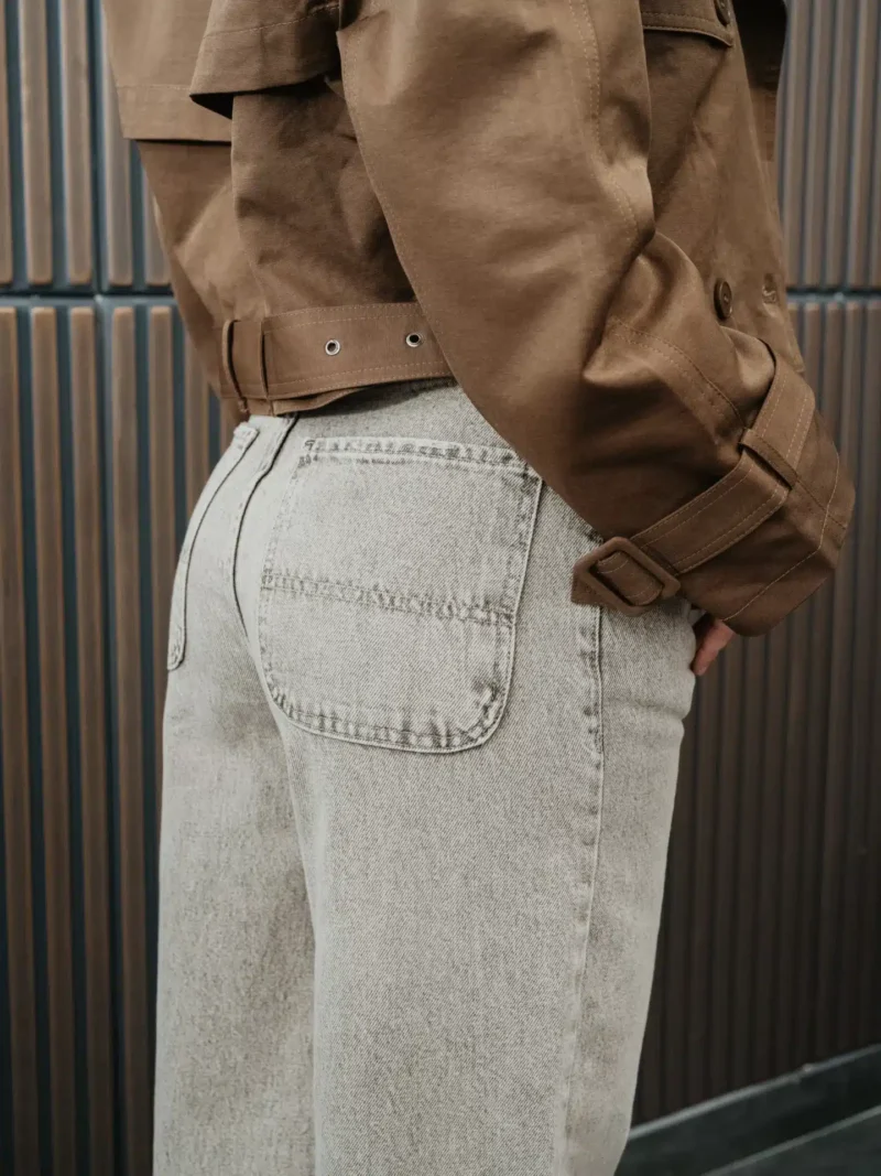 Jeans Denim Beige Lumina - immagine 4