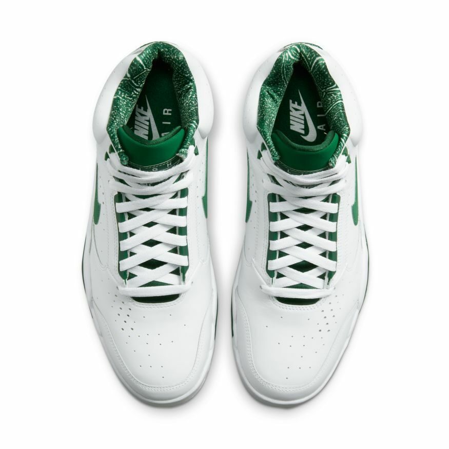 Nike Air Flight Lite Mid - White/Gorge Green - immagine 3